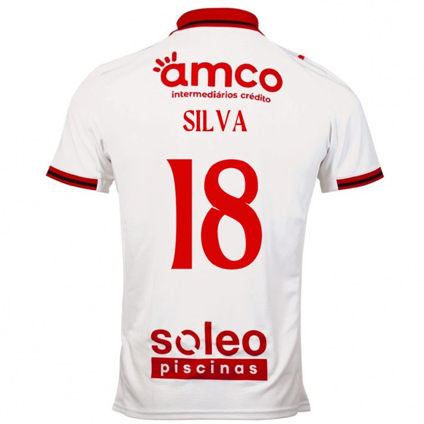 Danxen Mann Dani Silva #18 Hvit Rød Bortetrøye Drakt Trøye 2025/26 Skjorter T-Skjorte
