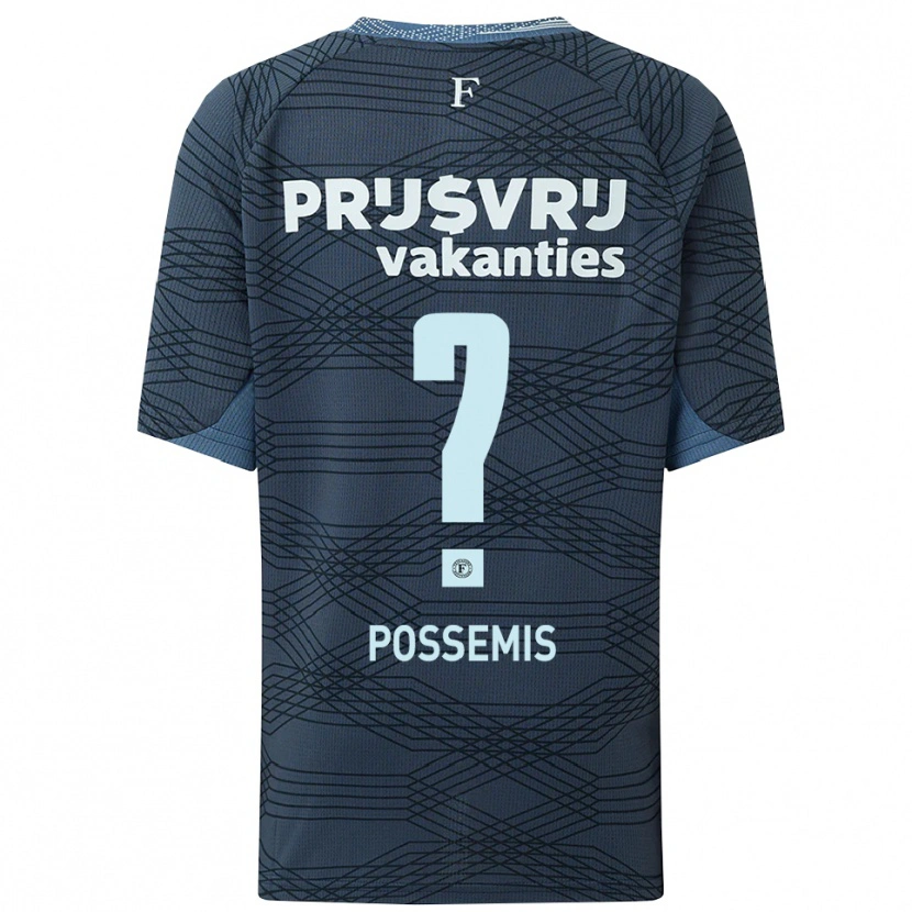 Danxen Mann Kick Possemis #0 Svart Grå Bortetrøye Drakt Trøye 2025/26 Skjorter T-Skjorte