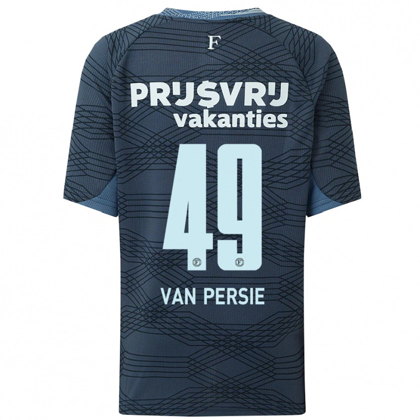 Danxen Mann Shaqueel Van Persie #49 Svart Grå Bortetrøye Drakt Trøye 2025/26 Skjorter T-Skjorte