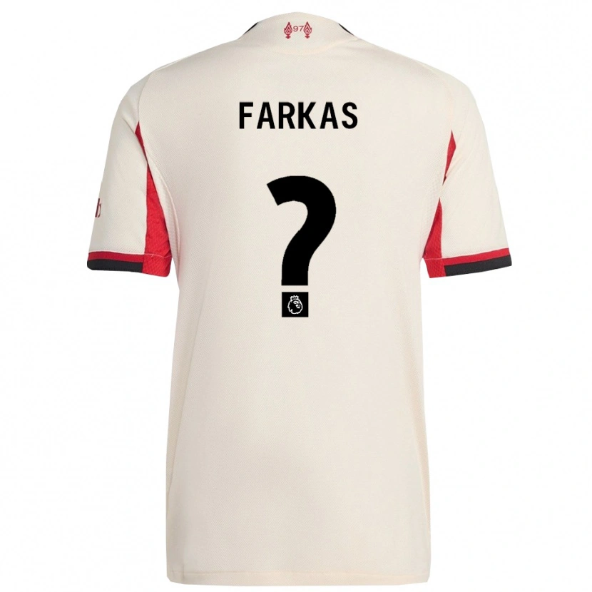 Danxen Mann Erik Farkas #0 Hvit Svart Bortetrøye Drakt Trøye 2025/26 Skjorter T-Skjorte