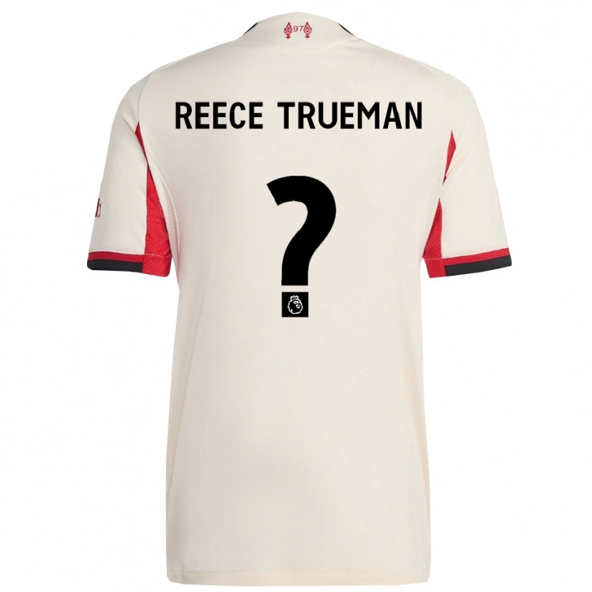 Danxen Mann Reece Trueman #0 Hvit Svart Bortetrøye Drakt Trøye 2025/26 Skjorter T-Skjorte