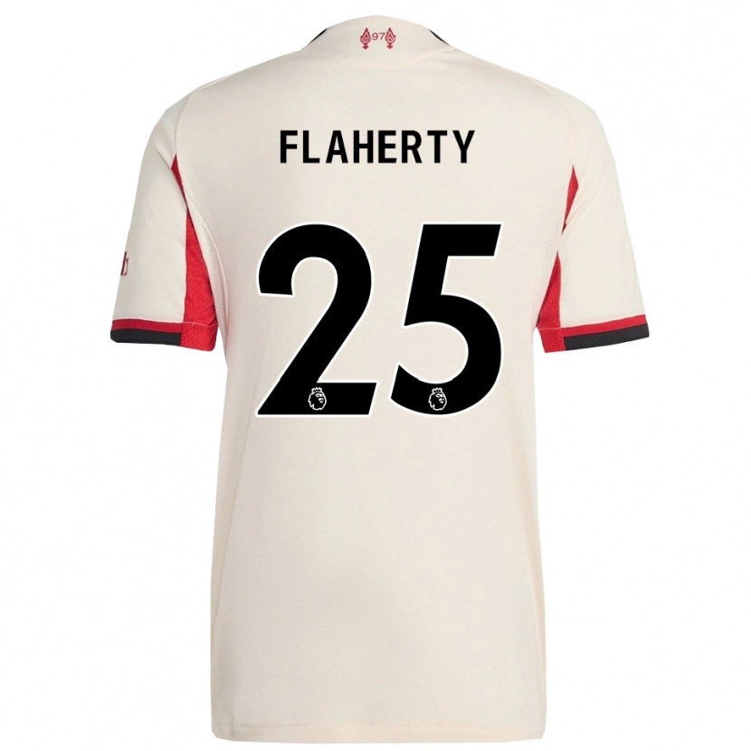 Danxen Mann Gilly Flaherty #25 Hvit Svart Bortetrøye Drakt Trøye 2025/26 Skjorter T-Skjorte