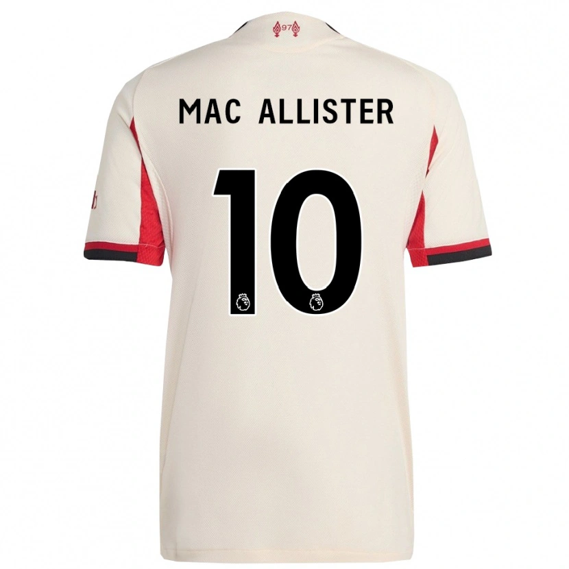 Danxen Mann Alexis Mac Allister #10 Hvit Svart Bortetrøye Drakt Trøye 2025/26 Skjorter T-Skjorte