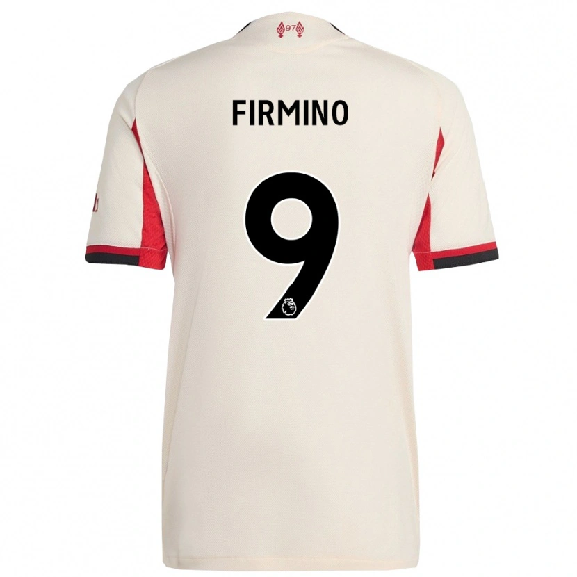 Danxen Mann Roberto Firmino #9 Hvit Svart Bortetrøye Drakt Trøye 2025/26 Skjorter T-Skjorte