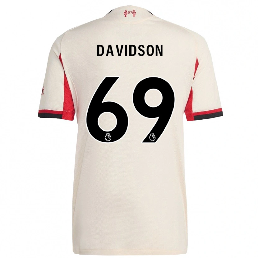 Danxen Mann Josh Davidson #69 Hvit Svart Bortetrøye Drakt Trøye 2025/26 Skjorter T-Skjorte
