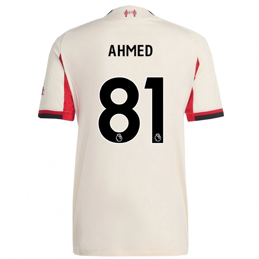 Danxen Mann Kareem Ahmed #81 Hvit Svart Bortetrøye Drakt Trøye 2025/26 Skjorter T-Skjorte