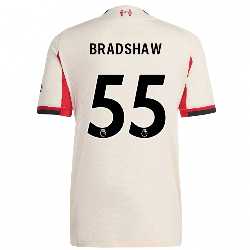 Danxen Mann Joe Bradshaw #55 Hvit Svart Bortetrøye Drakt Trøye 2025/26 Skjorter T-Skjorte
