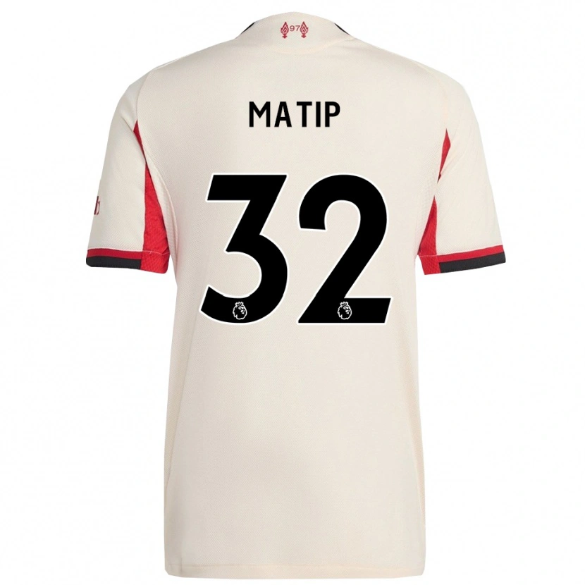 Danxen Mann Joel Matip #32 Hvit Svart Bortetrøye Drakt Trøye 2025/26 Skjorter T-Skjorte