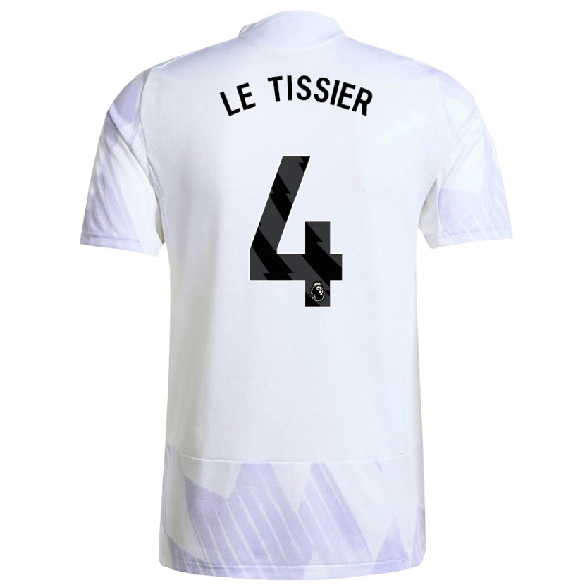 Danxen Mann Maya Le Tissier #4 Hvit Lilla Lilla Bortetrøye Drakt Trøye 2025/26 Skjorter T-Skjorte