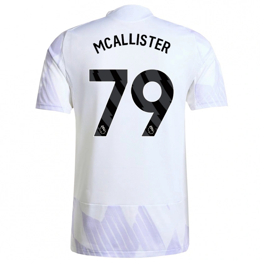 Danxen Mann Finley Mcallister #79 Hvit Lilla Lilla Bortetrøye Drakt Trøye 2025/26 Skjorter T-Skjorte