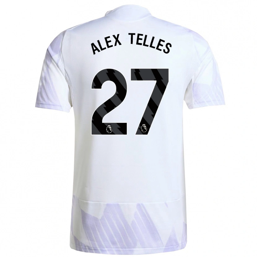 Danxen Mann Alex Nicolao Telles #27 Hvit Lilla Lilla Bortetrøye Drakt Trøye 2025/26 Skjorter T-Skjorte