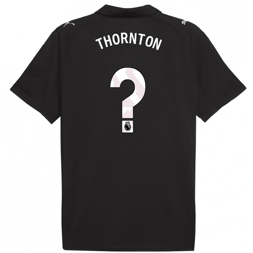 Danxen Mann Archie Thornton #0 Svart Hvit Bortetrøye Drakt Trøye 2025/26 Skjorter T-Skjorte