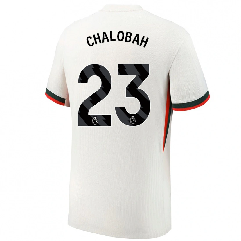 Danxen Mann Trevoh Chalobah #23 Hvit Grønn Bortetrøye Drakt Trøye 2025/26 Skjorter T-Skjorte
