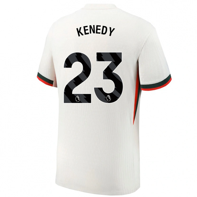 Danxen Mann Robert Kenedy #23 Hvit Grønn Bortetrøye Drakt Trøye 2025/26 Skjorter T-Skjorte