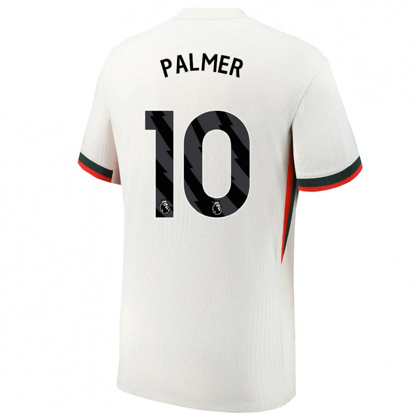 Danxen Mann Cole Palmer #10 Hvit Grønn Bortetrøye Drakt Trøye 2025/26 Skjorter T-Skjorte