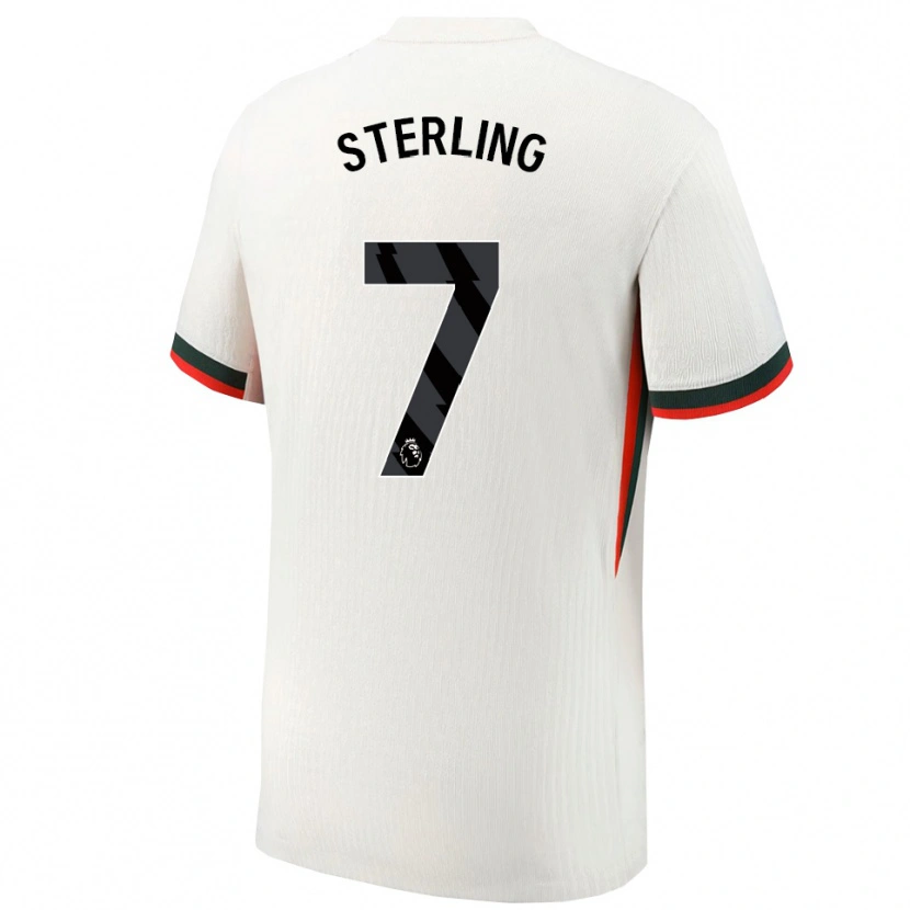 Danxen Mann Raheem Sterling #7 Hvit Grønn Bortetrøye Drakt Trøye 2025/26 Skjorter T-Skjorte