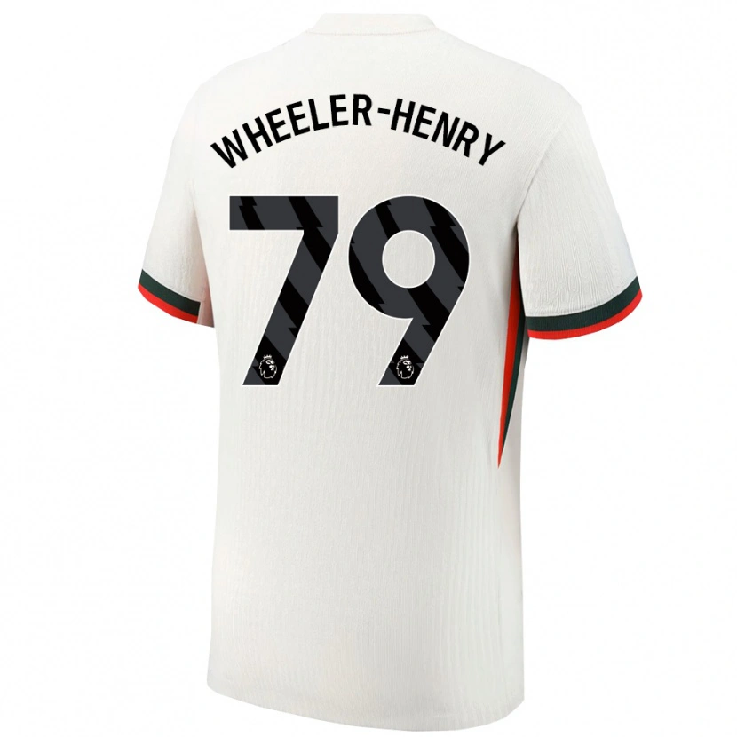 Danxen Mann Joseph Wheeler-Henry #79 Hvit Grønn Bortetrøye Drakt Trøye 2025/26 Skjorter T-Skjorte