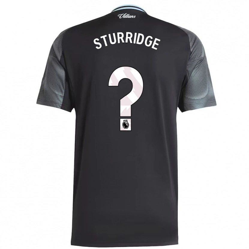 Danxen Mann Dj Campton Sturridge #0 Svart Himmelsblå Bortetrøye Drakt Trøye 2025/26 Skjorter T-Skjorte