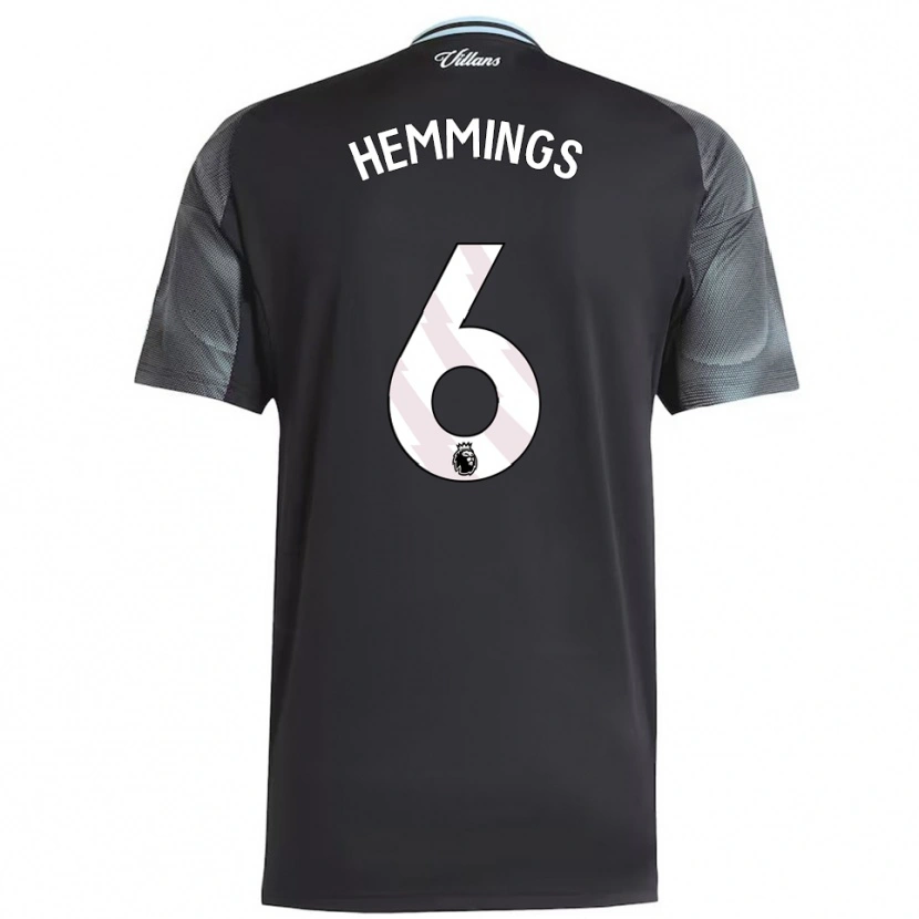 Danxen Mann George Hemmings #6 Svart Himmelsblå Bortetrøye Drakt Trøye 2025/26 Skjorter T-Skjorte