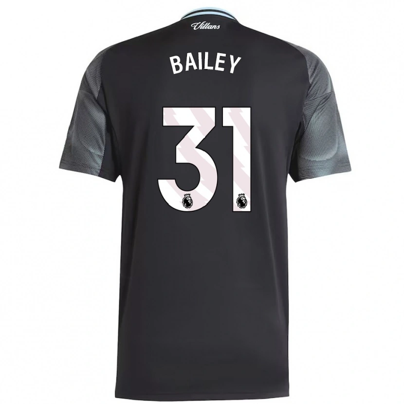 Danxen Mann Leon Bailey #31 Svart Himmelsblå Bortetrøye Drakt Trøye 2025/26 Skjorter T-Skjorte