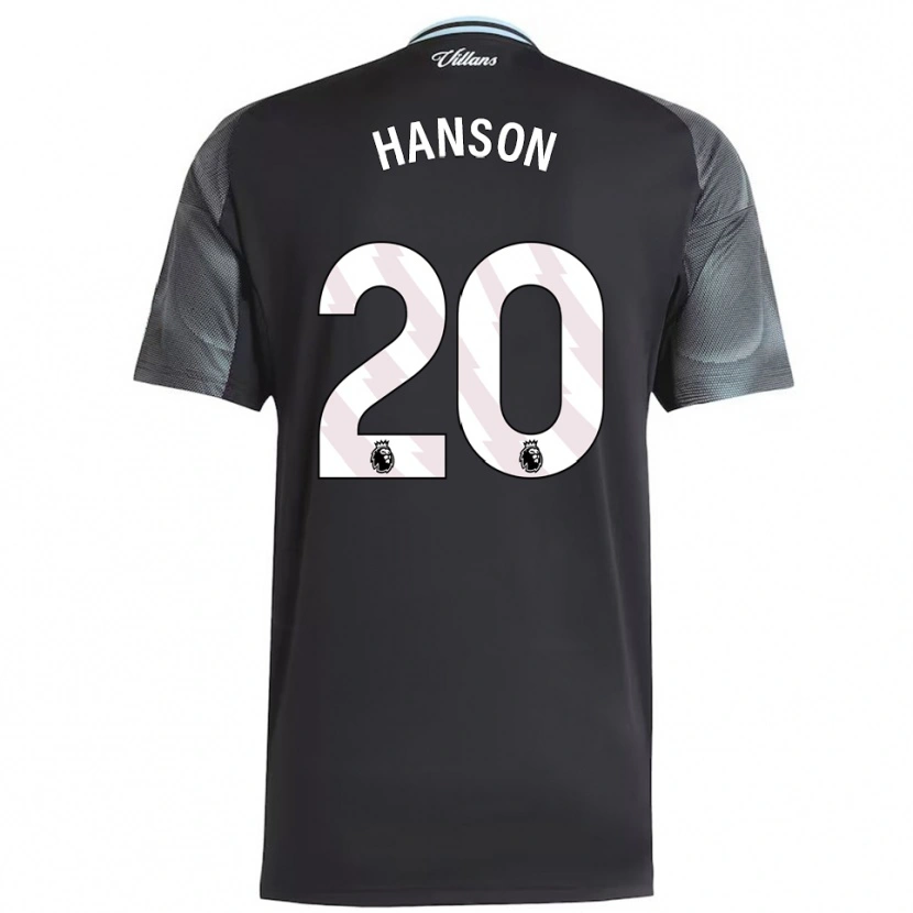Danxen Mann Kirsty Hanson #20 Svart Himmelsblå Bortetrøye Drakt Trøye 2025/26 Skjorter T-Skjorte