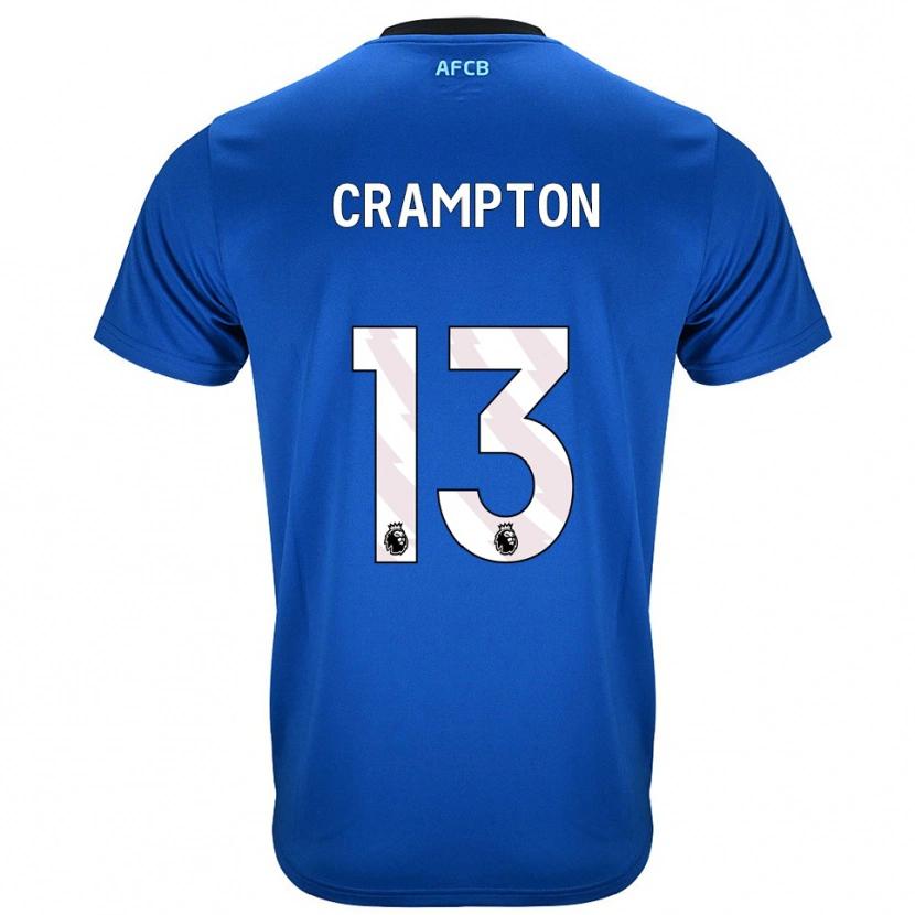 Danxen Mann Kai Crampton #13 Blå Svart Bortetrøye Drakt Trøye 2025/26 Skjorter T-Skjorte
