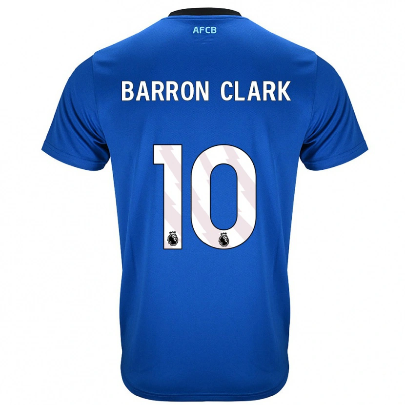 Danxen Mann Molly Barron-Clark #10 Blå Svart Bortetrøye Drakt Trøye 2025/26 Skjorter T-Skjorte
