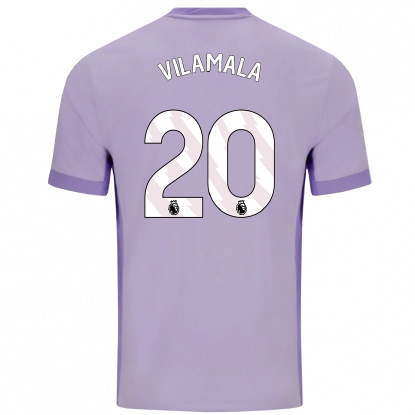 Danxen Mann Bruna Vilamala #20 Taro Lilla Hvit Bortetrøye Drakt Trøye 2025/26 Skjorter T-Skjorte