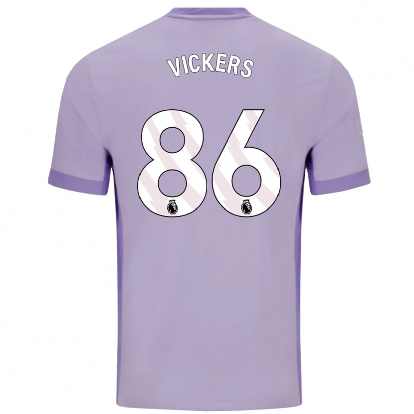 Danxen Mann Jacob Vickers #86 Taro Lilla Hvit Bortetrøye Drakt Trøye 2025/26 Skjorter T-Skjorte