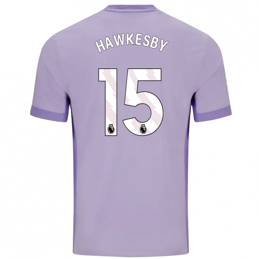 Danxen Mann Mackenzie Hawkesby #15 Taro Lilla Hvit Bortetrøye Drakt Trøye 2025/26 Skjorter T-Skjorte