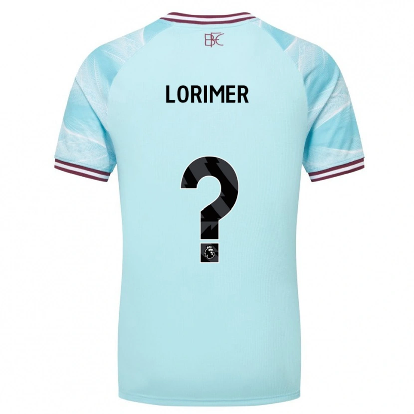 Danxen Mann Archie Lorimer #0 Himmelsblå Burgunder Bortetrøye Drakt Trøye 2025/26 Skjorter T-Skjorte