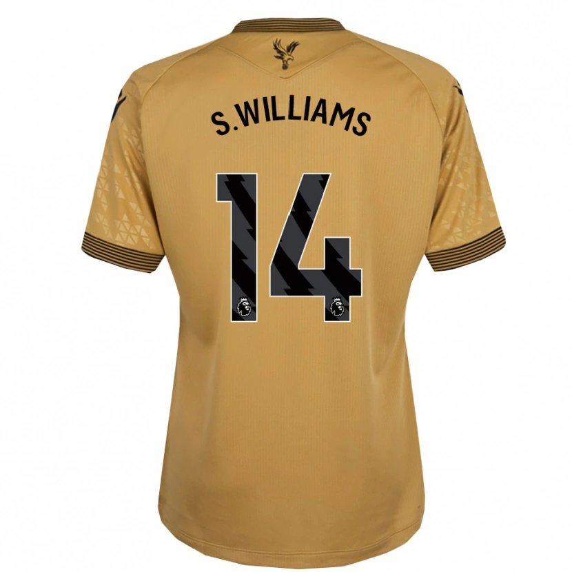 Danxen Mann Seb Williams #14 Gull Svart Bortetrøye Drakt Trøye 2025/26 Skjorter T-Skjorte