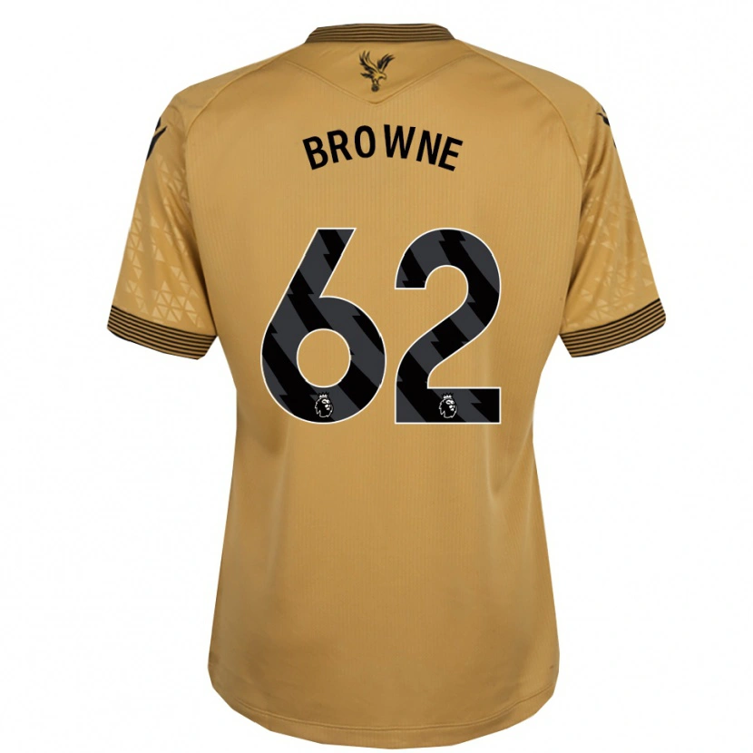 Danxen Mann Luke Browne #62 Gull Svart Bortetrøye Drakt Trøye 2025/26 Skjorter T-Skjorte