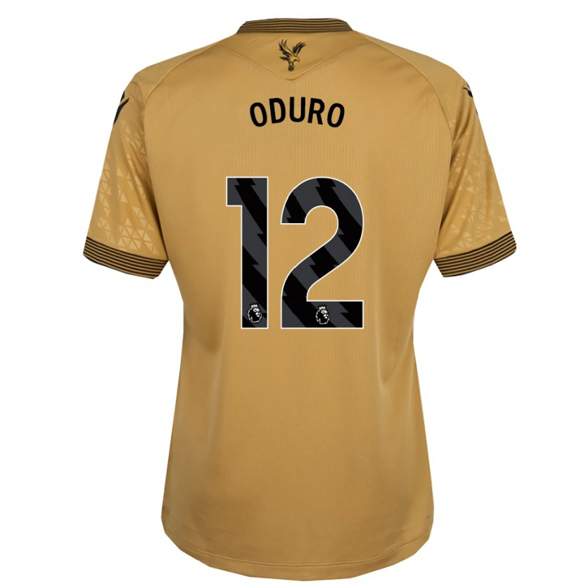 Danxen Mann Stuart Oduro #12 Gull Svart Bortetrøye Drakt Trøye 2025/26 Skjorter T-Skjorte