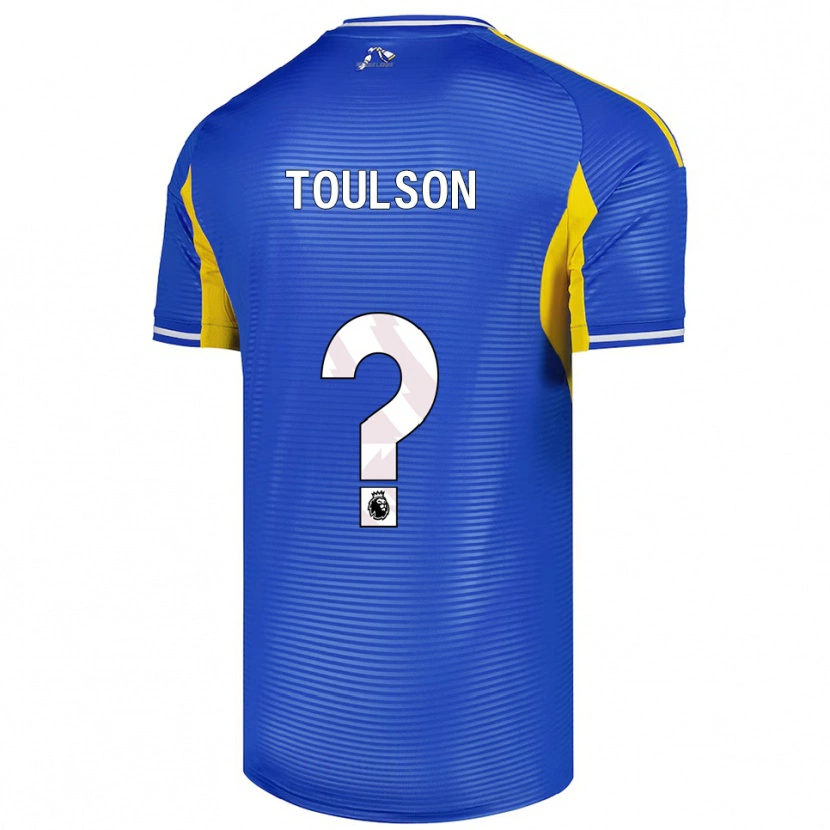 Danxen Mann Daniel Toulson #0 Blå Gul Bortetrøye Drakt Trøye 2025/26 Skjorter T-Skjorte