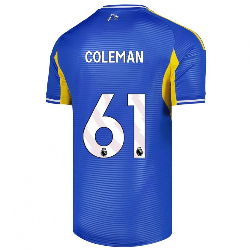Danxen Mann Cian Coleman #61 Blå Gul Bortetrøye Drakt Trøye 2025/26 Skjorter T-Skjorte