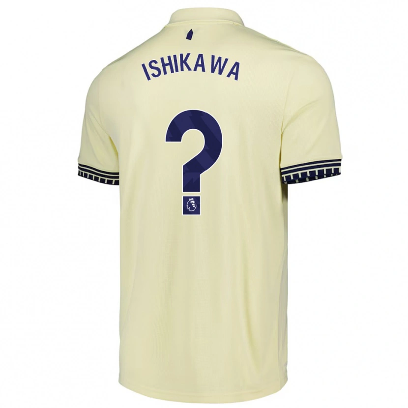 Danxen Mann Rion Ishikawa #0 Off White Svart Bortetrøye Drakt Trøye 2025/26 Skjorter T-Skjorte