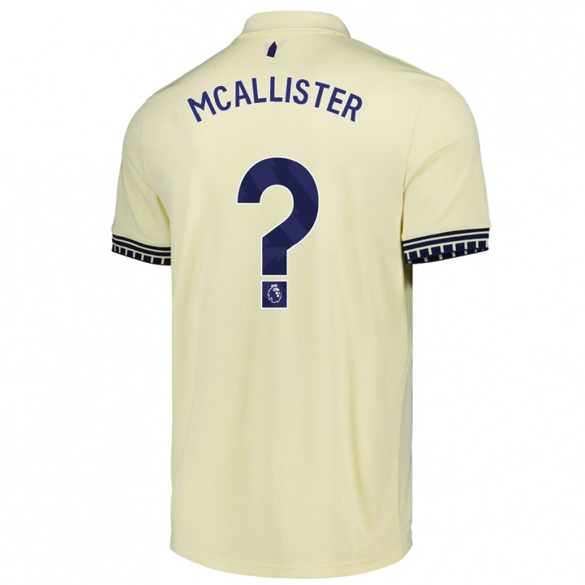 Danxen Mann Sean Mcallister #0 Off White Svart Bortetrøye Drakt Trøye 2025/26 Skjorter T-Skjorte
