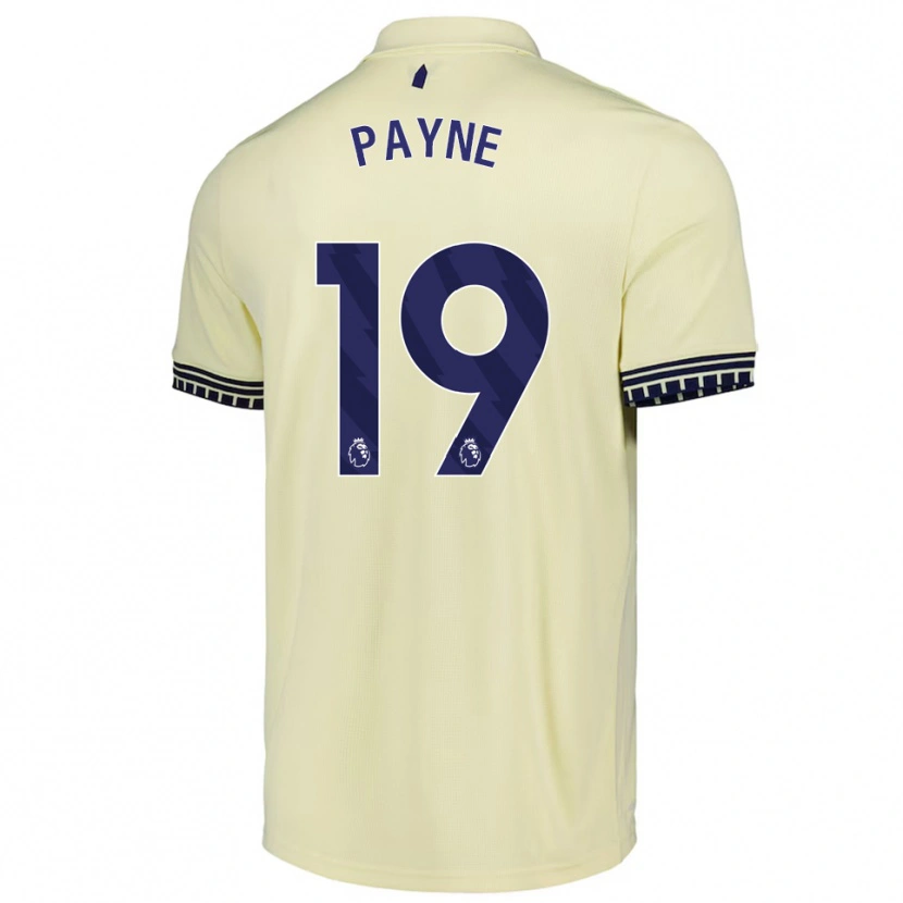 Danxen Mann Heather Payne #19 Off White Svart Bortetrøye Drakt Trøye 2025/26 Skjorter T-Skjorte