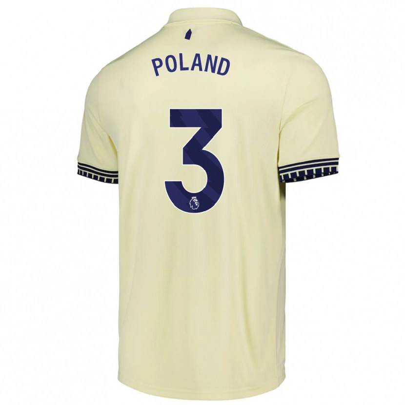 Danxen Mann Louis Poland #3 Off White Svart Bortetrøye Drakt Trøye 2025/26 Skjorter T-Skjorte