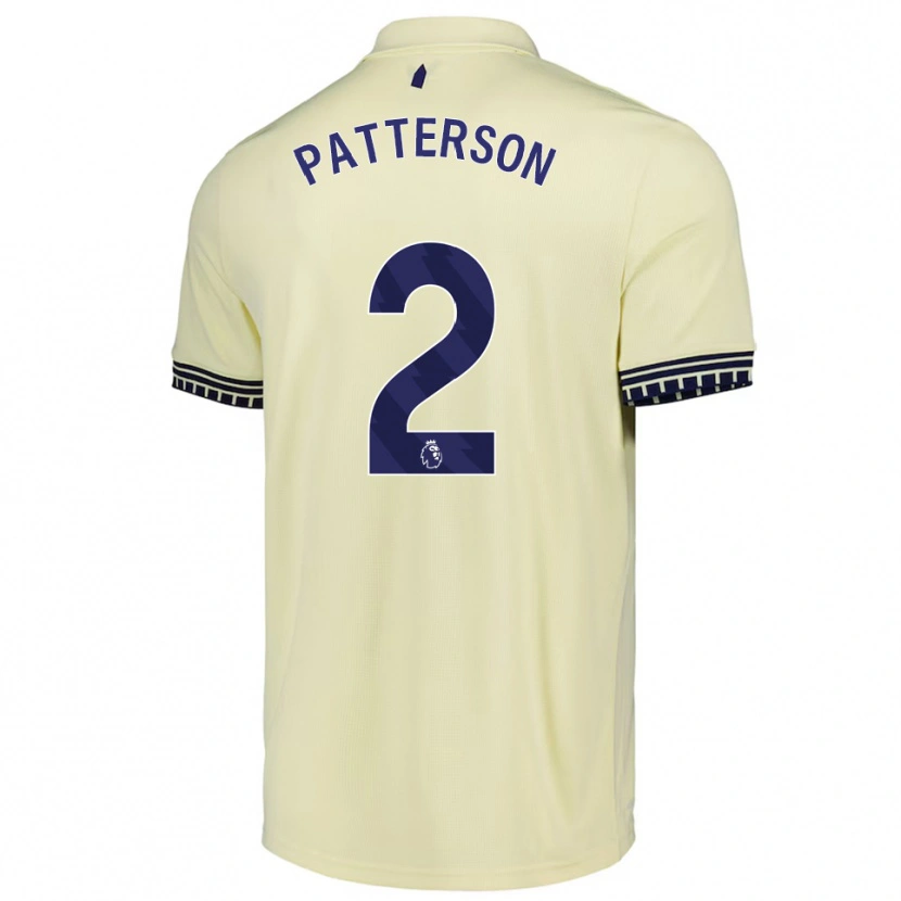 Danxen Mann Nathan Patterson #2 Off White Svart Bortetrøye Drakt Trøye 2025/26 Skjorter T-Skjorte