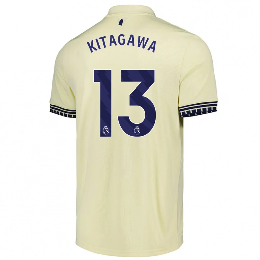 Danxen Mann Hikaru Kitagawa #13 Off White Svart Bortetrøye Drakt Trøye 2025/26 Skjorter T-Skjorte