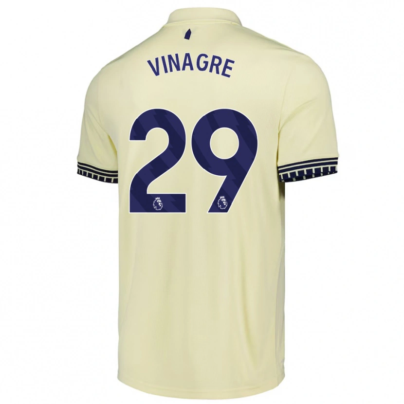Danxen Mann Ruben Vinagre #29 Off White Svart Bortetrøye Drakt Trøye 2025/26 Skjorter T-Skjorte