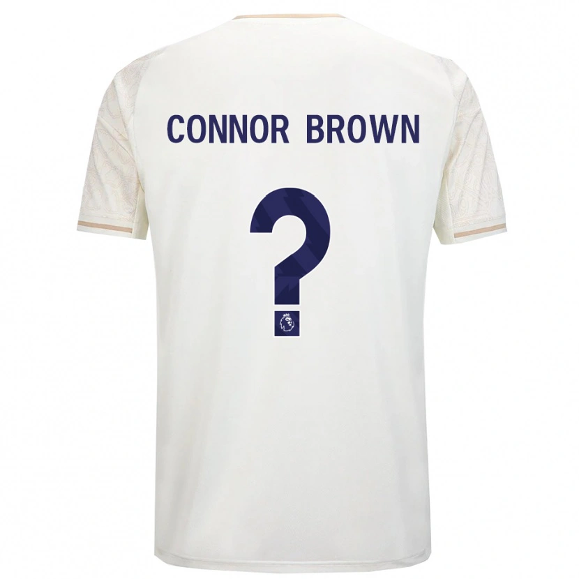 Danxen Mann Connor Brown #0 Off White Svart Bortetrøye Drakt Trøye 2025/26 Skjorter T-Skjorte