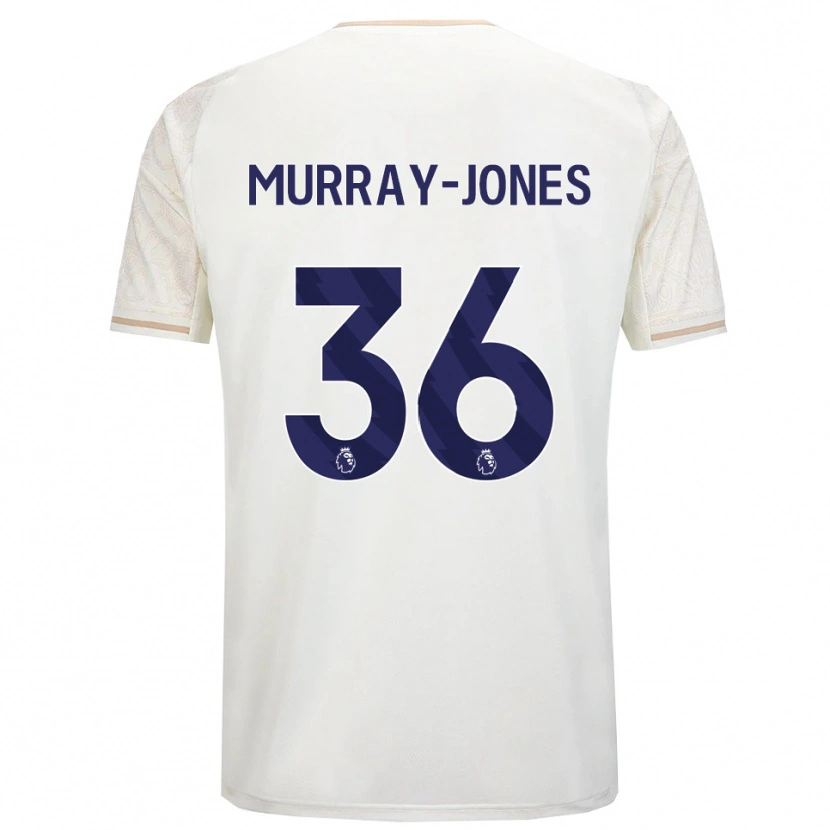 Danxen Mann George Murray-Jones #36 Off White Svart Bortetrøye Drakt Trøye 2025/26 Skjorter T-Skjorte
