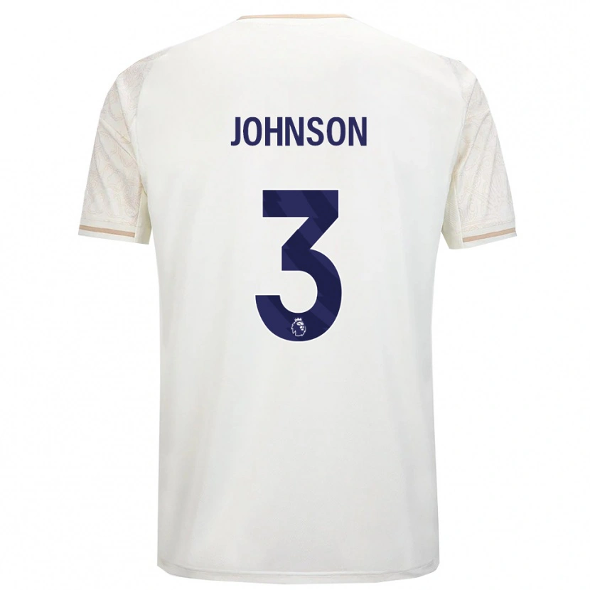 Danxen Mann Nat Johnson #3 Off White Svart Bortetrøye Drakt Trøye 2025/26 Skjorter T-Skjorte