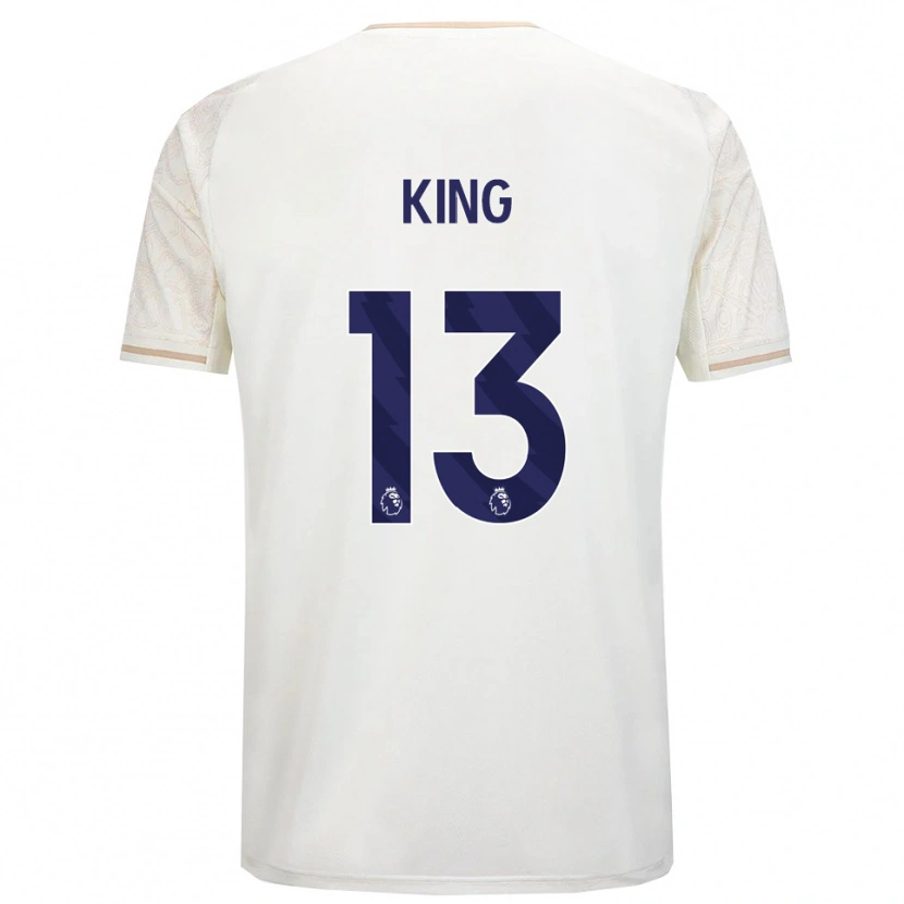 Danxen Mann Leo King #13 Off White Svart Bortetrøye Drakt Trøye 2025/26 Skjorter T-Skjorte