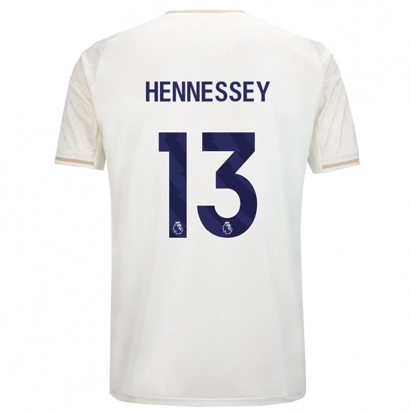 Danxen Mann Wayne Hennessey #13 Off White Svart Bortetrøye Drakt Trøye 2025/26 Skjorter T-Skjorte