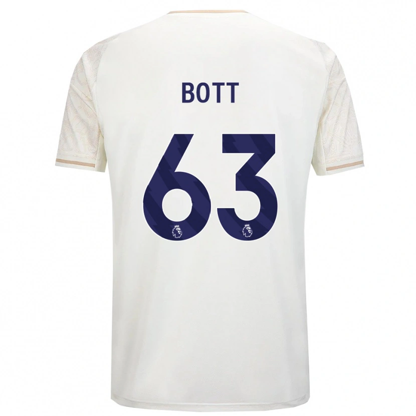 Danxen Mann Aaron Bott #63 Off White Svart Bortetrøye Drakt Trøye 2025/26 Skjorter T-Skjorte