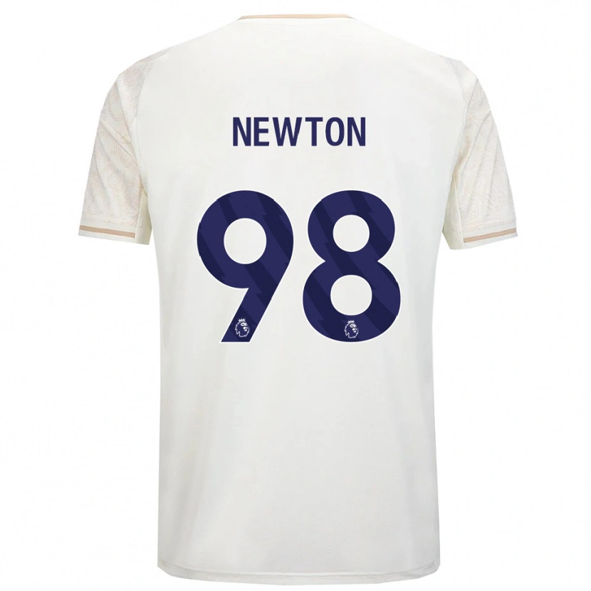 Danxen Mann Jamie Newton #98 Off White Svart Bortetrøye Drakt Trøye 2025/26 Skjorter T-Skjorte